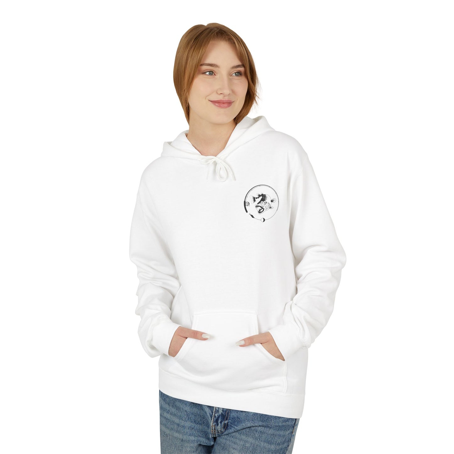 "Reel Girls Fish" Hoodie - Midweight Fleece for Fishing Enthusiasts