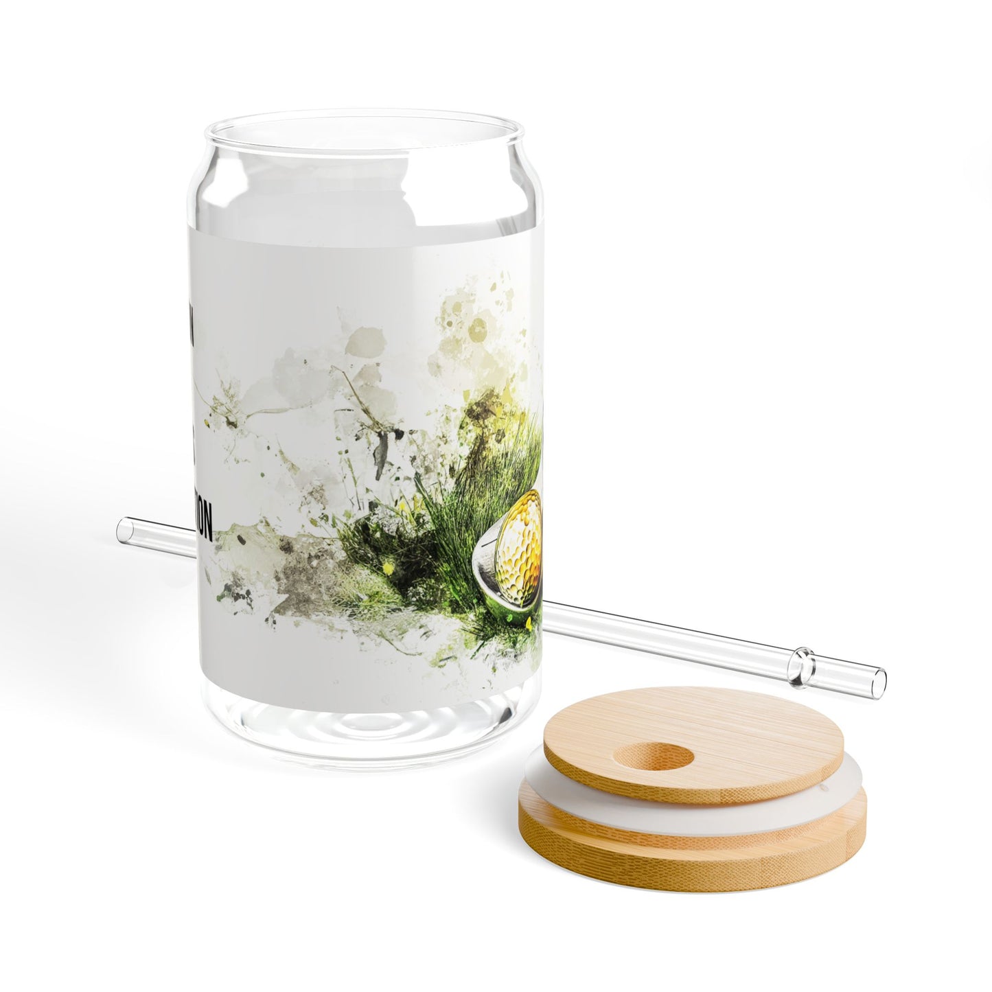 Weapon of Grass Destruction Sipper Glass, 16oz | Eco-Friendly Glass Drinkware