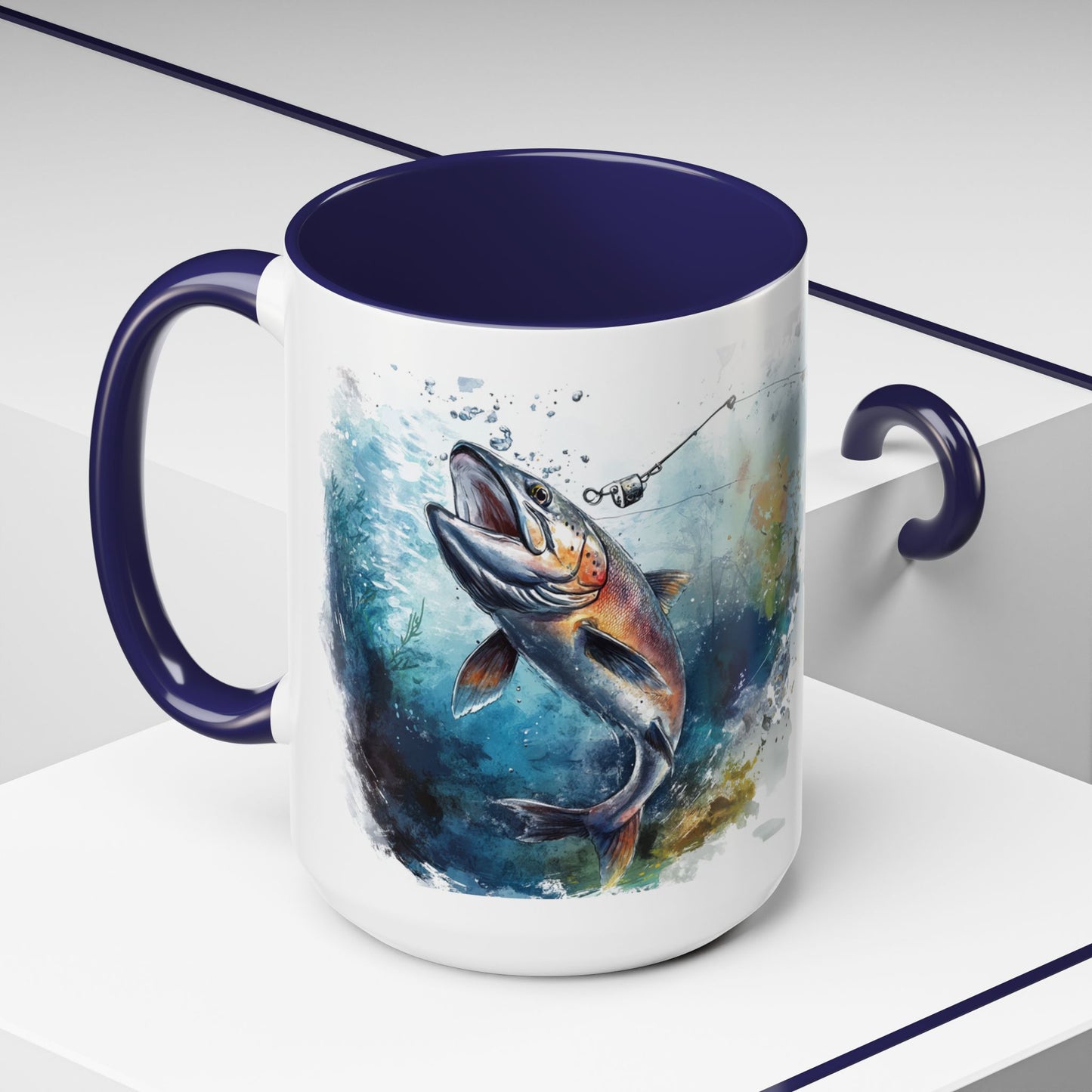 ‘Fish On’ Design Fishing Themed Coffee Mug
