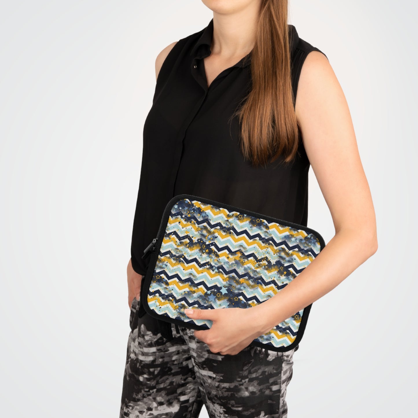 Chic Chevron Laptop Sleeve for Stylish Protection