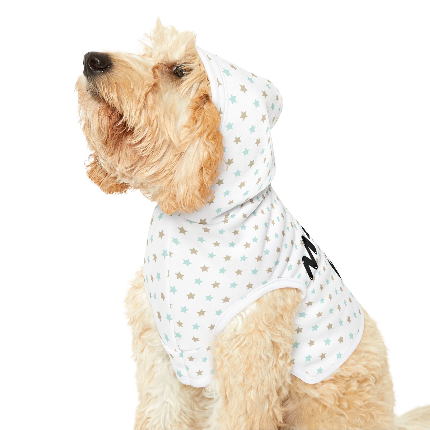 Momma's BFF Star Print Pet Hoodie for Cozy Style