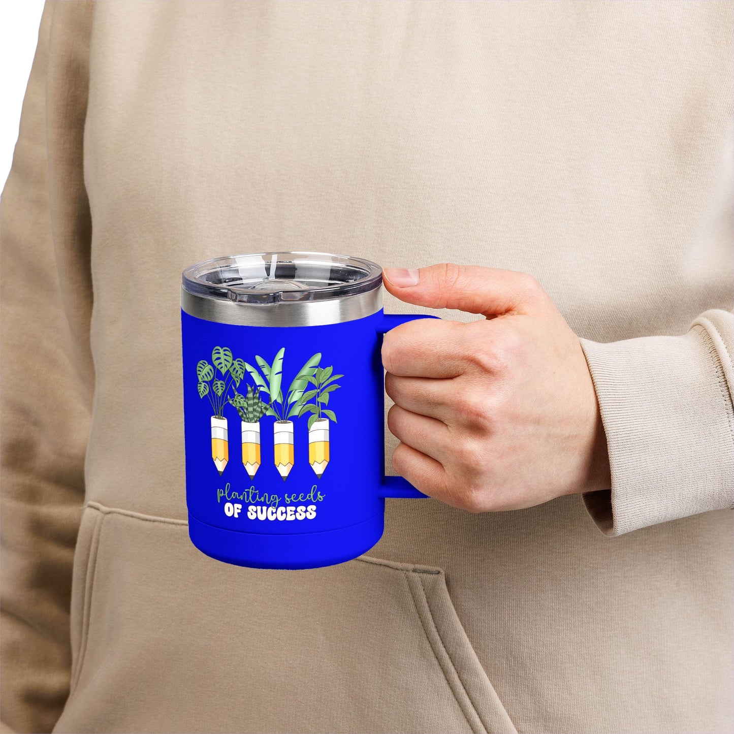 Botanical Coffee Tumbler - Planting Seeds of Success
