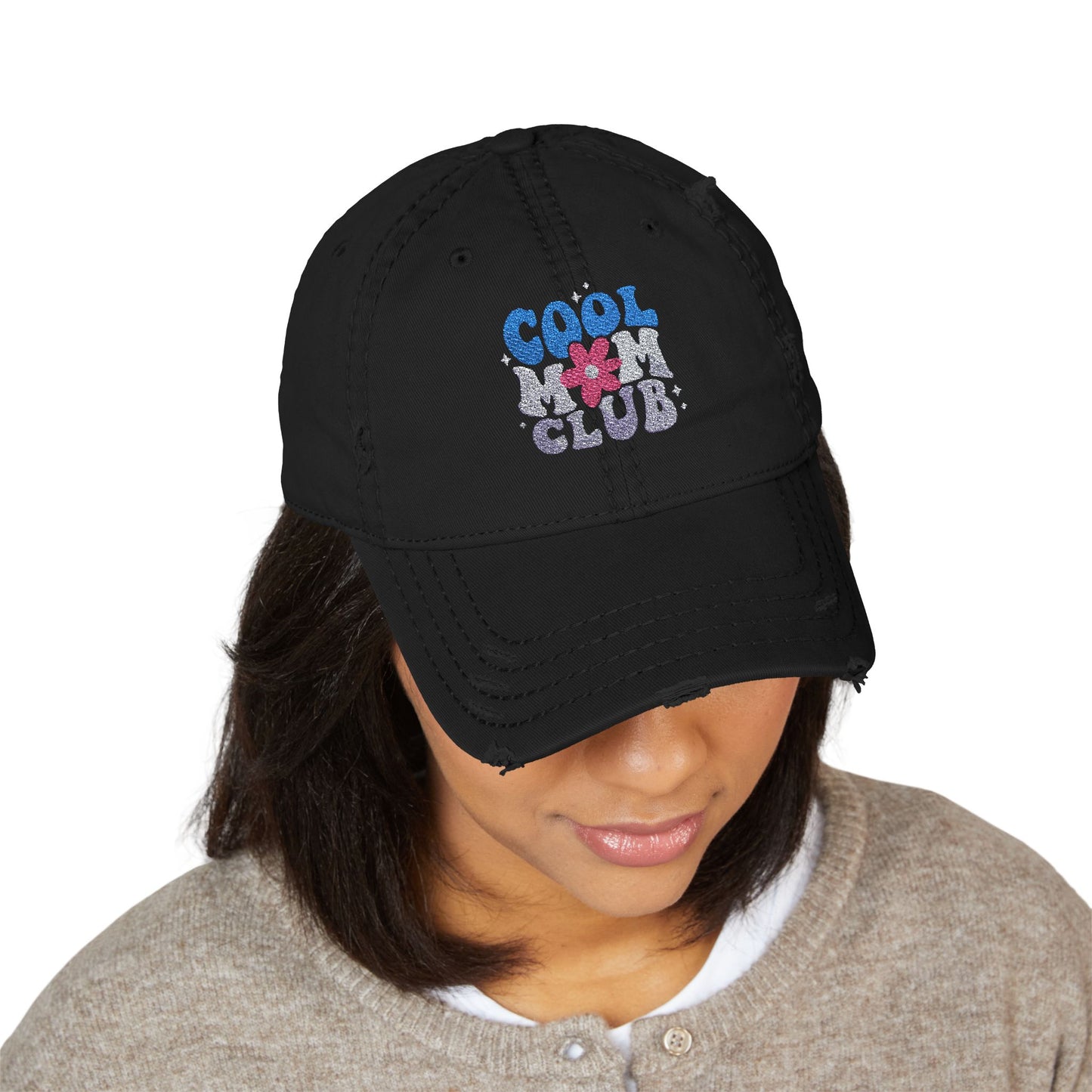 Cool Mom Club Distressed Hat