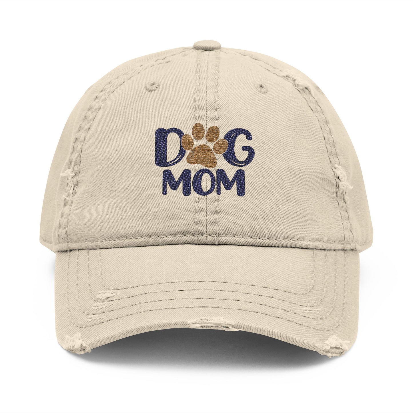 Distressed Dog Mom Hat