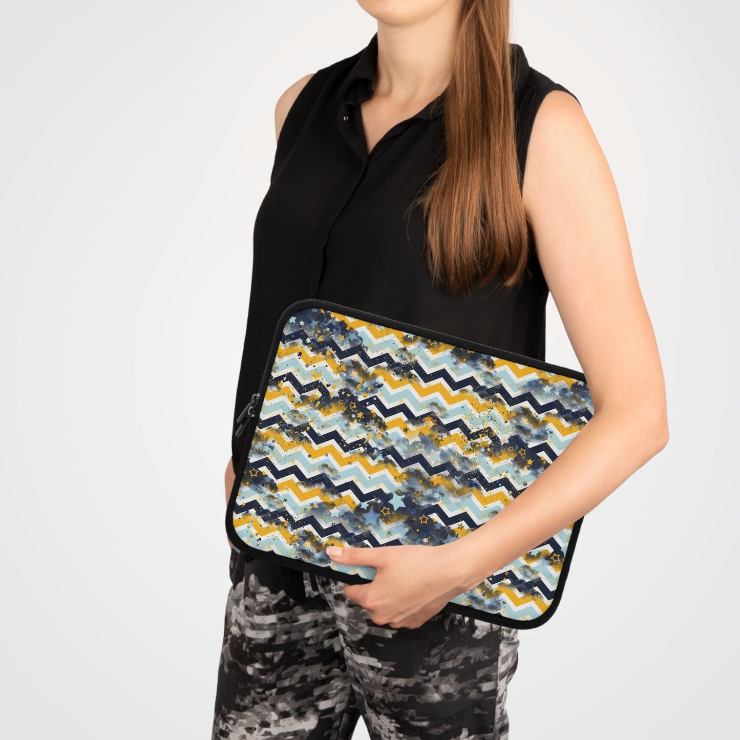 Chic Chevron Laptop Sleeve for Stylish Protection