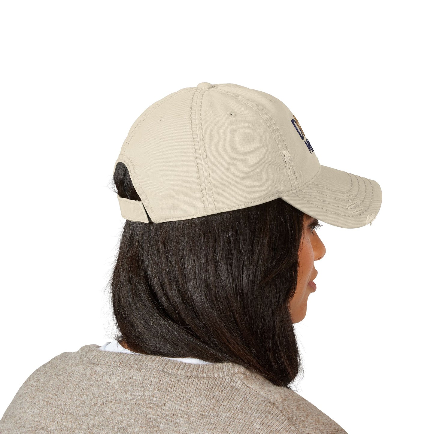Distressed Dog Mom Hat