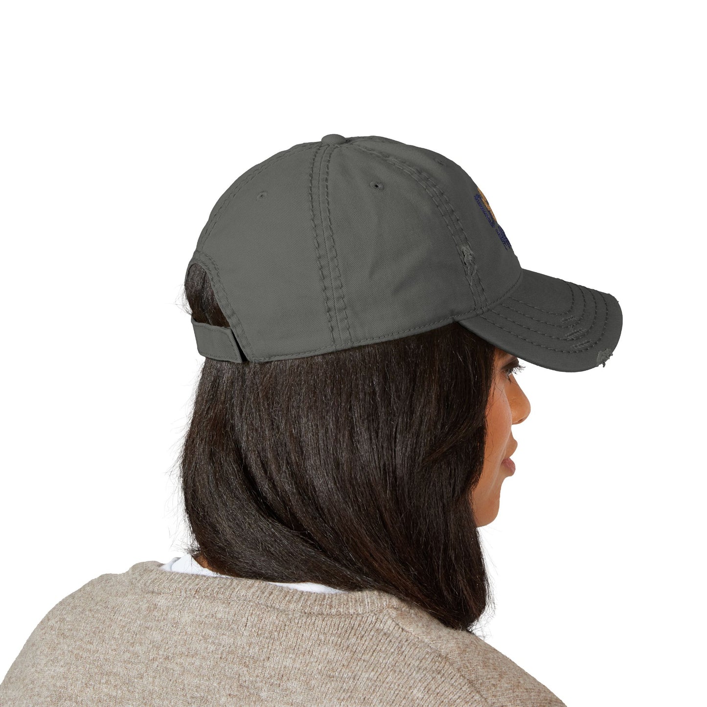 Distressed Dog Mom Hat