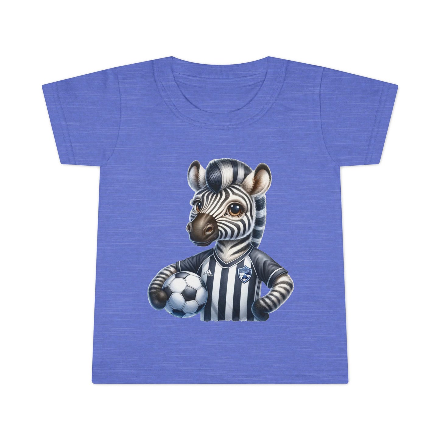 Playful Zebra Soccer Toddler T-Shirt