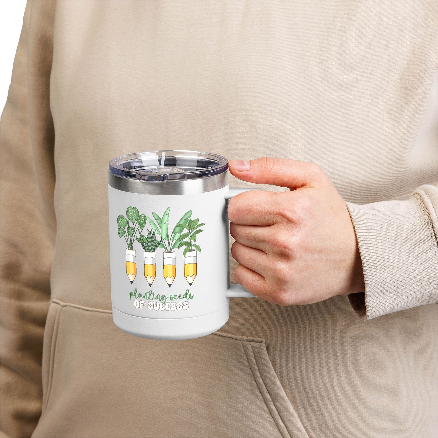 Botanical Coffee Tumbler - Planting Seeds of Success