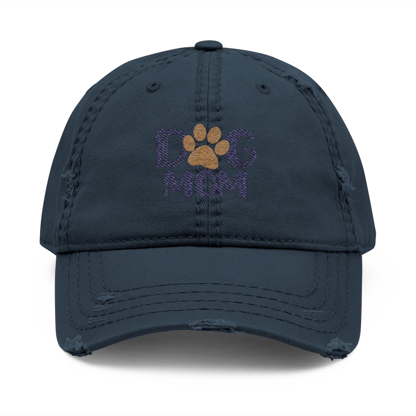 Distressed Dog Mom Hat