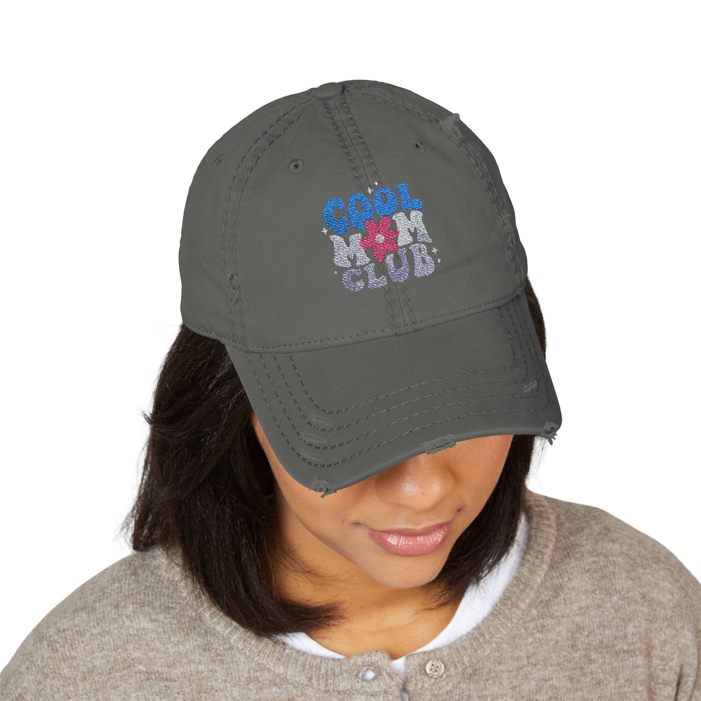Cool Mom Club Distressed Hat