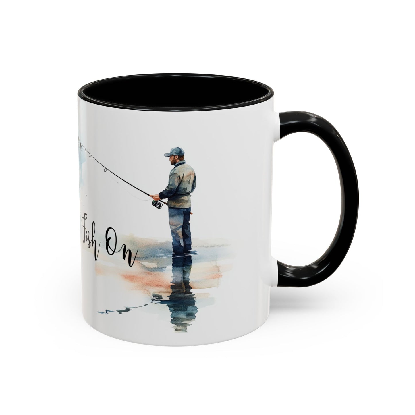 ‘Fish On’ Design Fishing Themed Coffee Mug