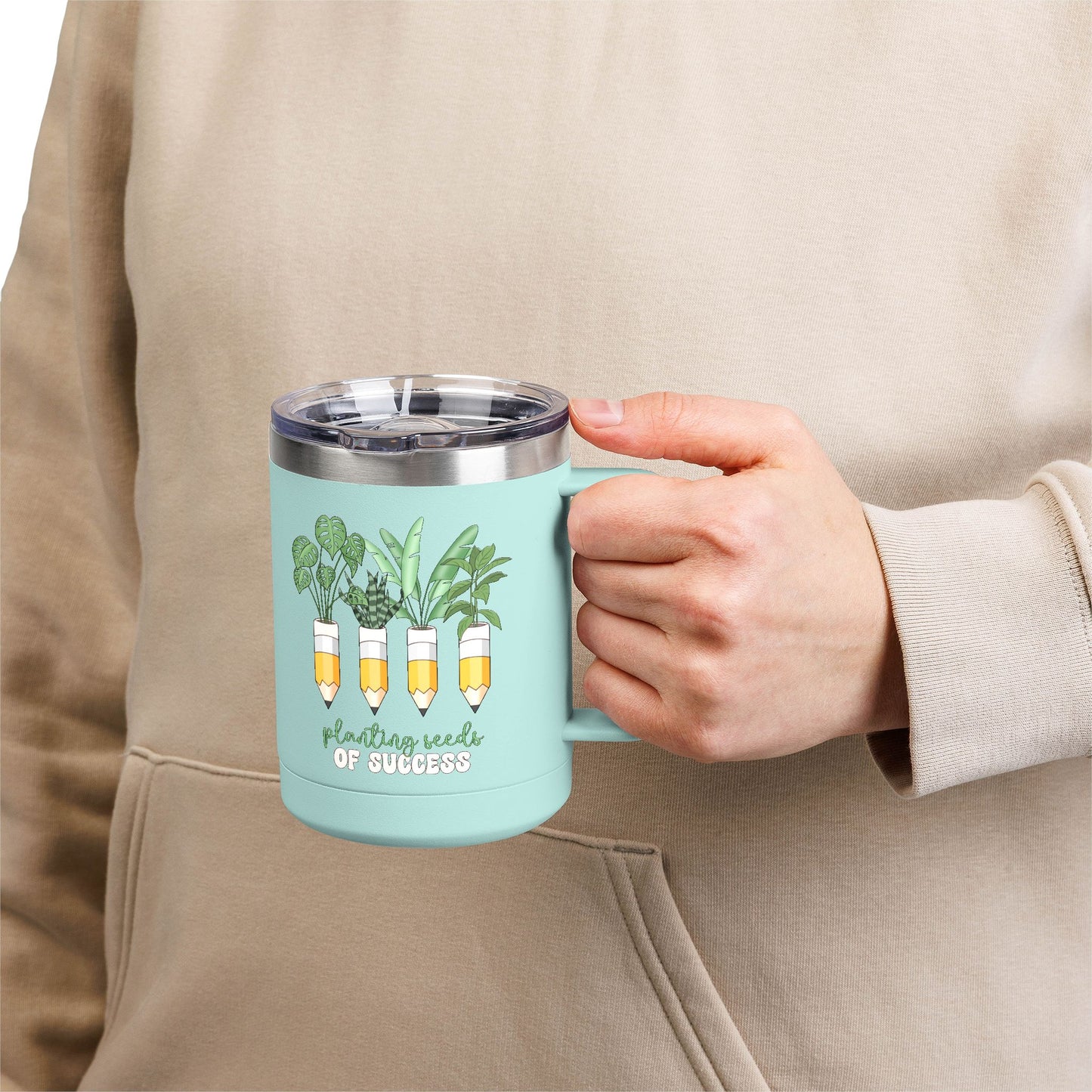 Botanical Coffee Tumbler - Planting Seeds of Success