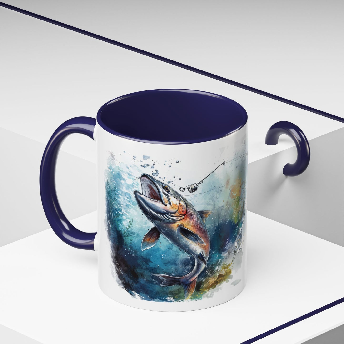 ‘Fish On’ Design Fishing Themed Coffee Mug