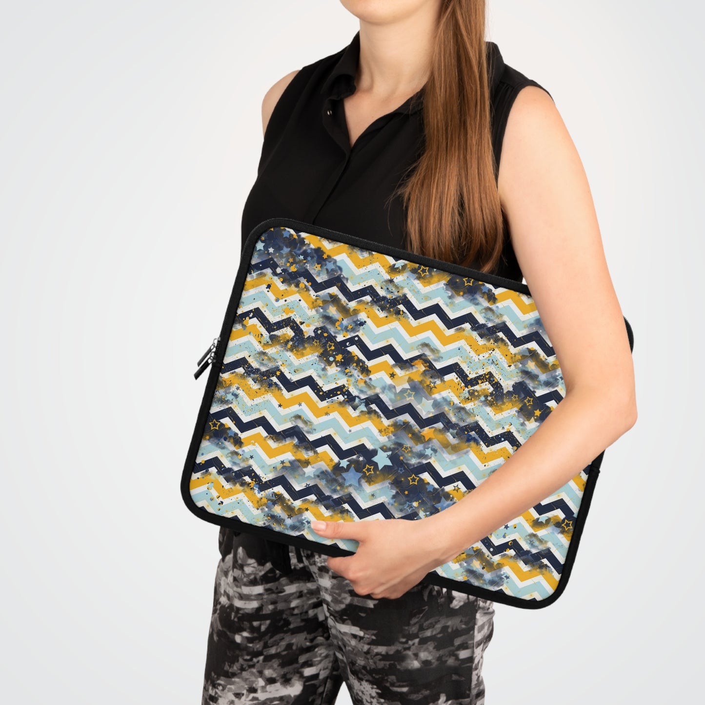 Chic Chevron Laptop Sleeve for Stylish Protection