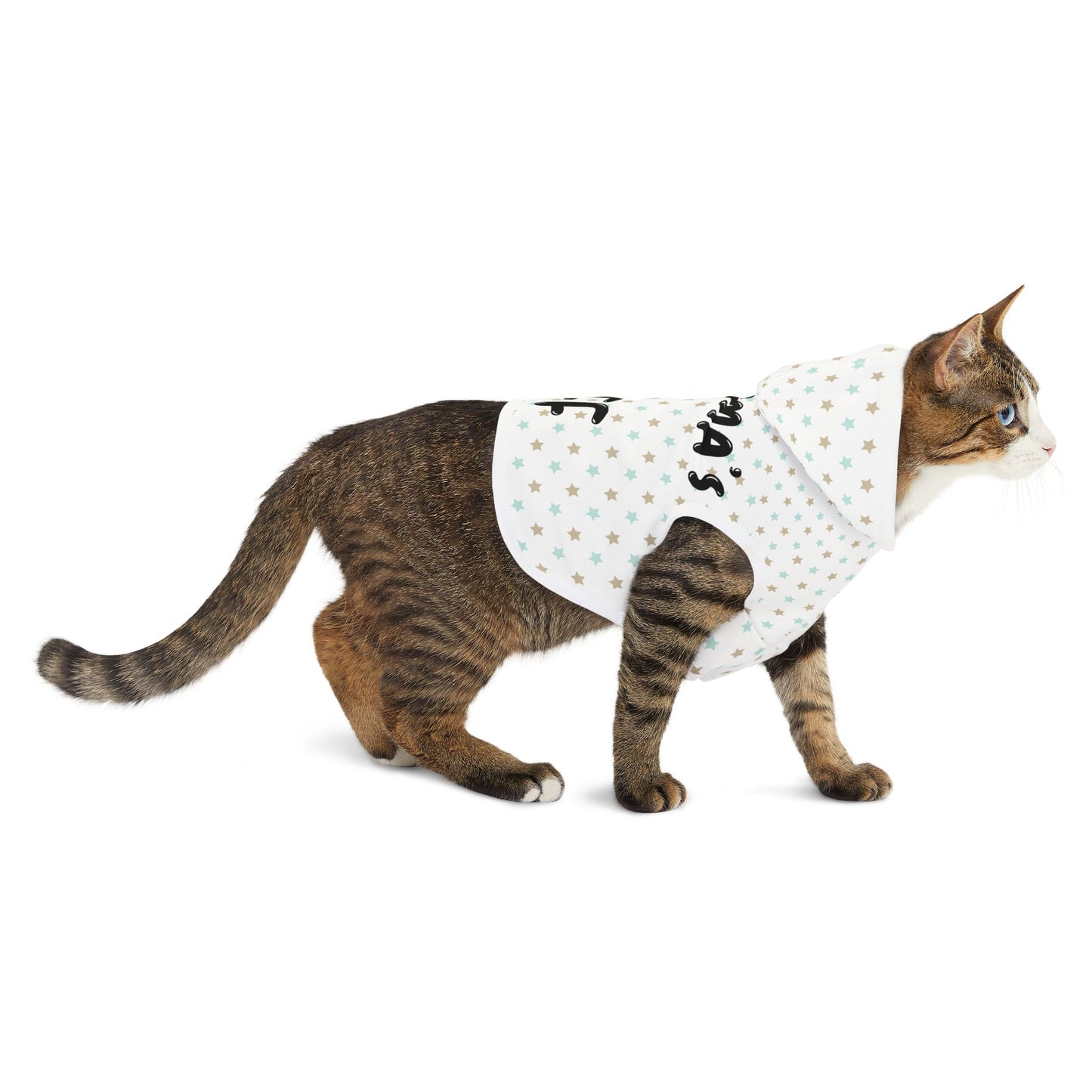 Momma's BFF Star Print Pet Hoodie for Cozy Style