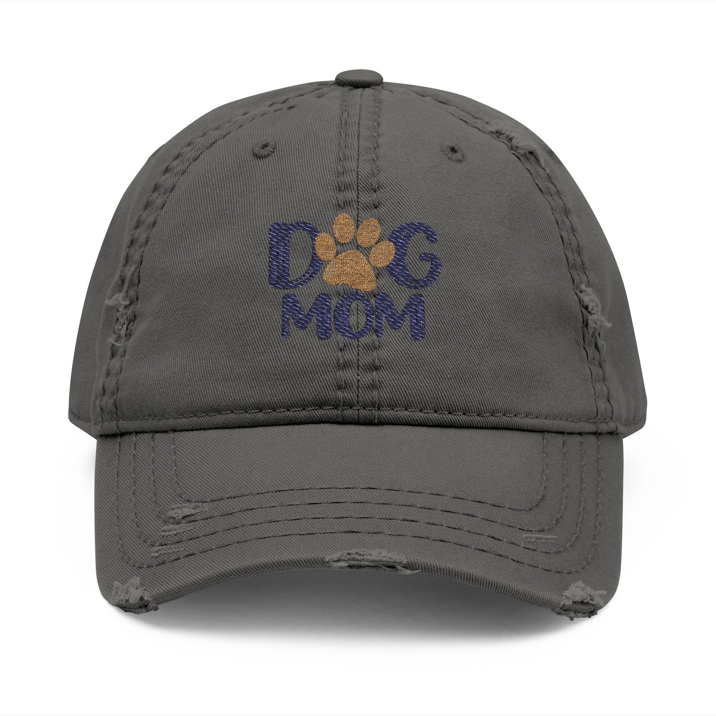 Distressed Dog Mom Hat