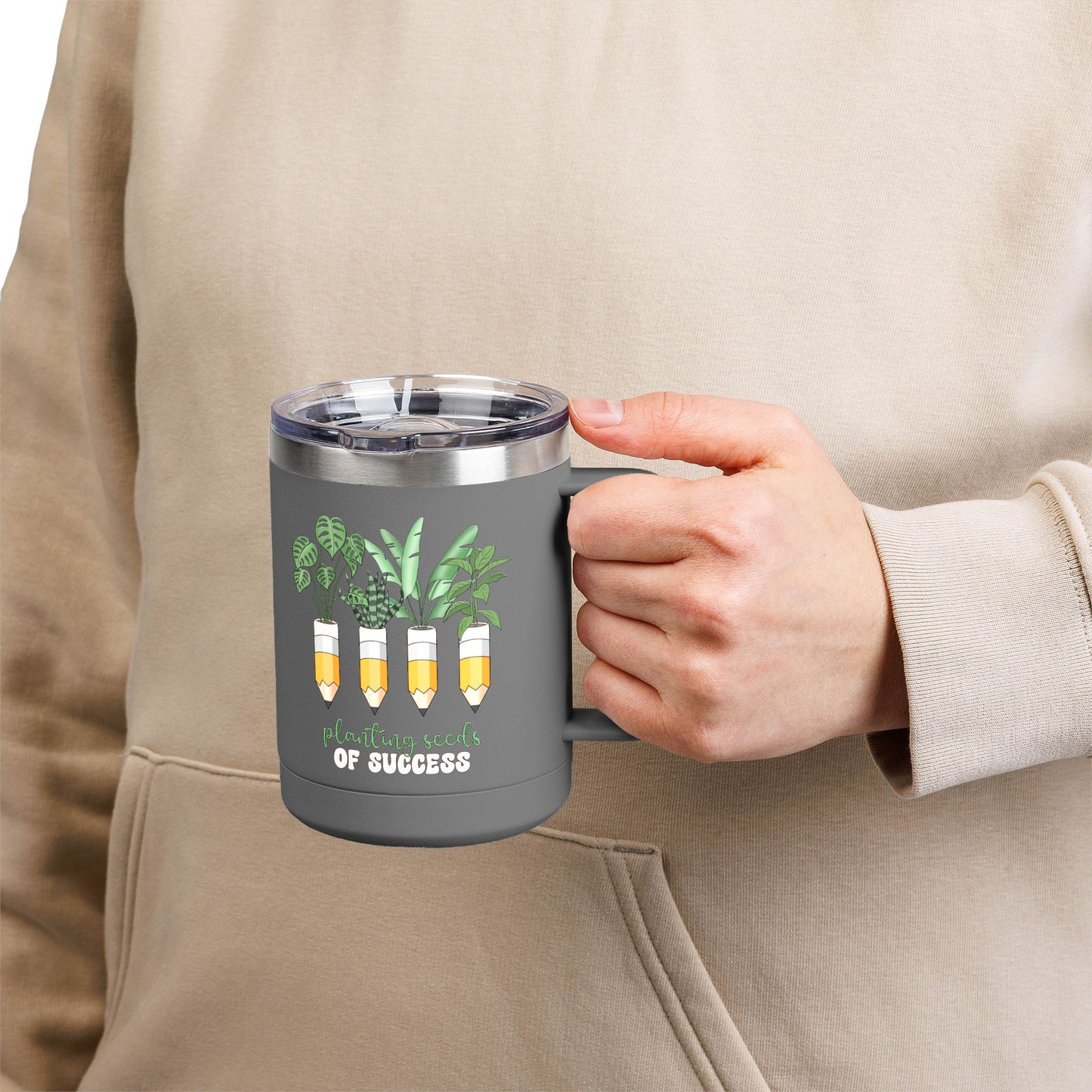 Botanical Coffee Tumbler - Planting Seeds of Success