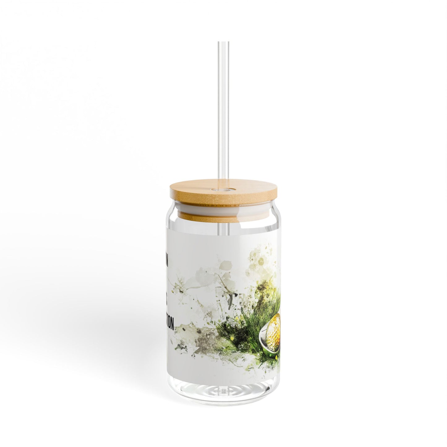Weapon of Grass Destruction Sipper Glass, 16oz | Eco-Friendly Glass Drinkware