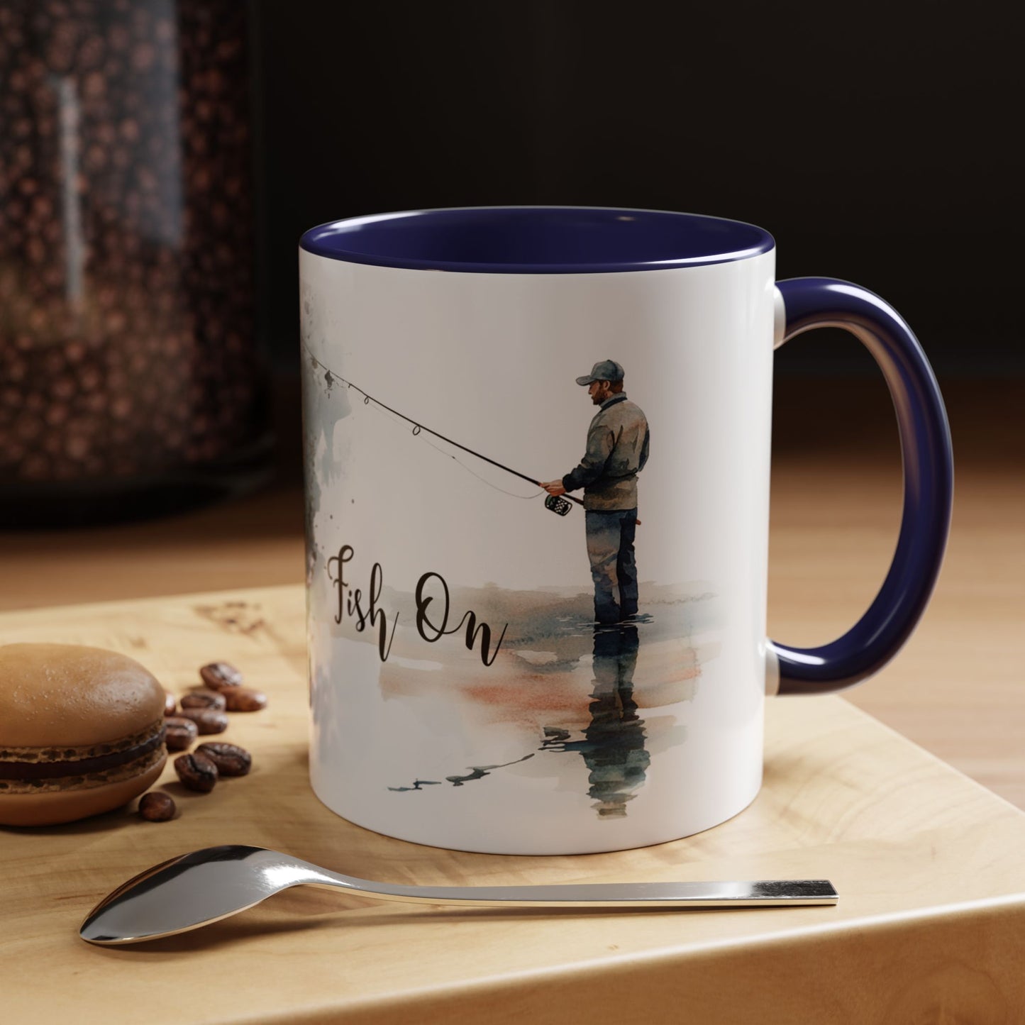‘Fish On’ Design Fishing Themed Coffee Mug