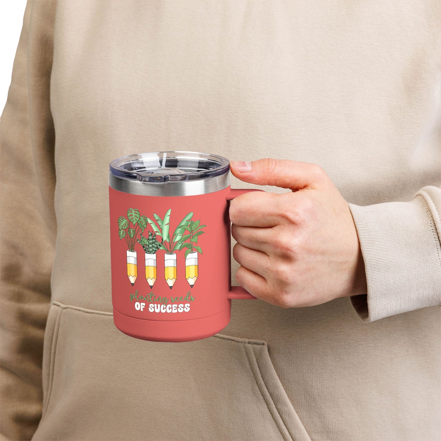 Botanical Coffee Tumbler - Planting Seeds of Success