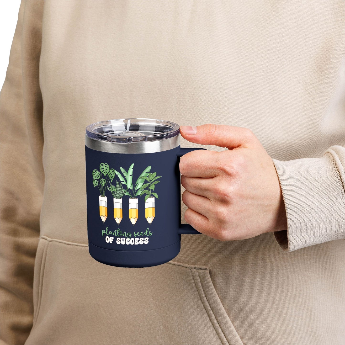 Botanical Coffee Tumbler - Planting Seeds of Success