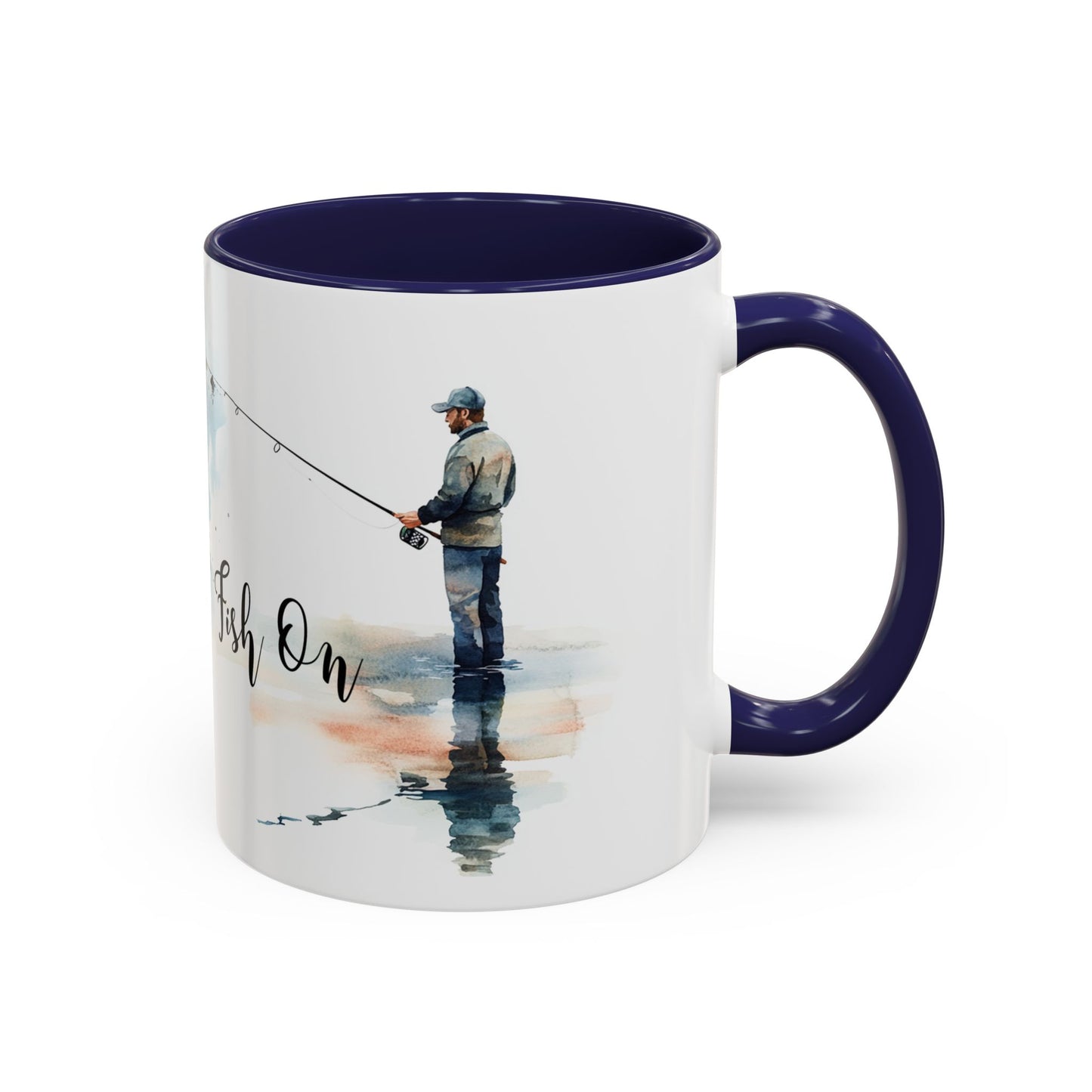‘Fish On’ Design Fishing Themed Coffee Mug