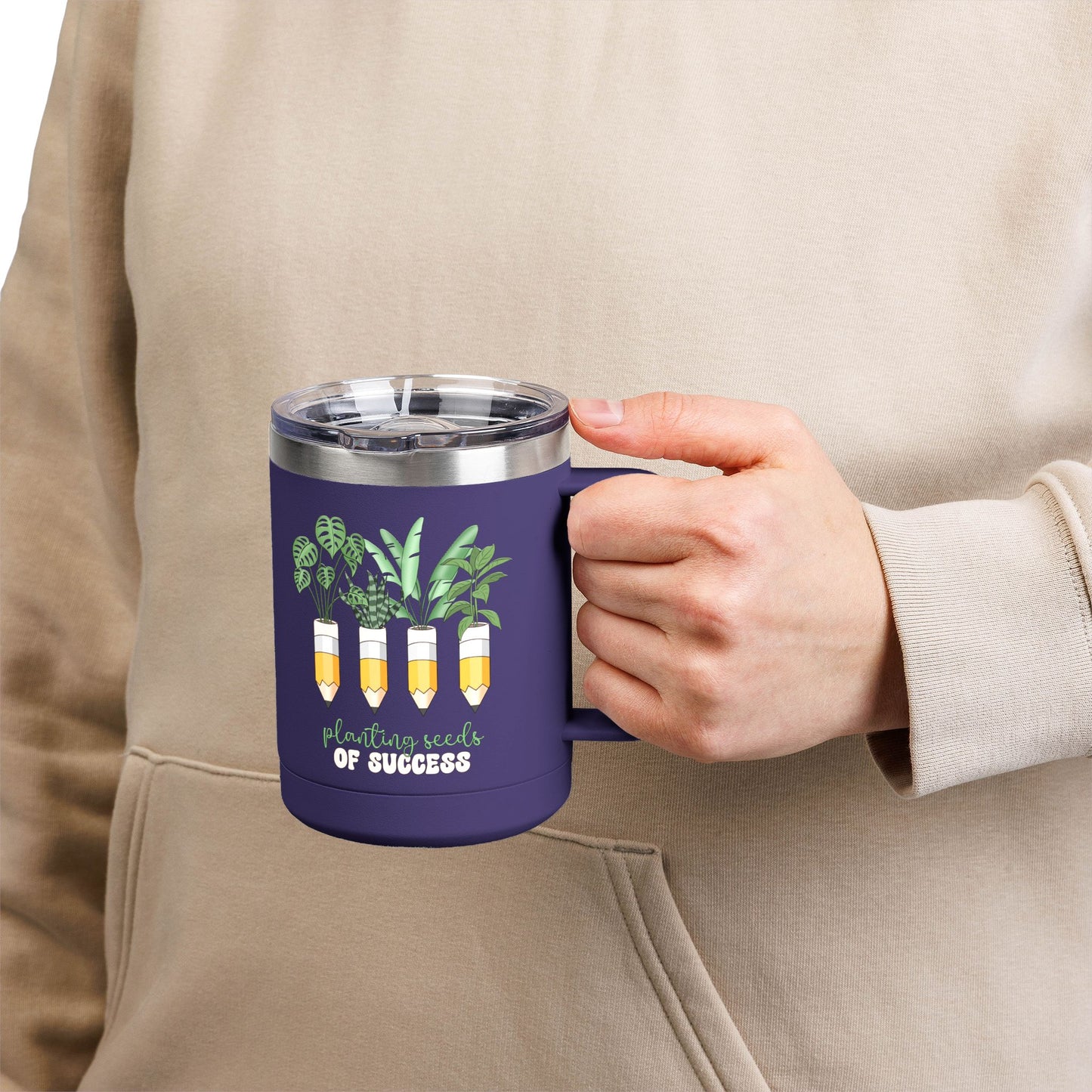 Botanical Coffee Tumbler - Planting Seeds of Success