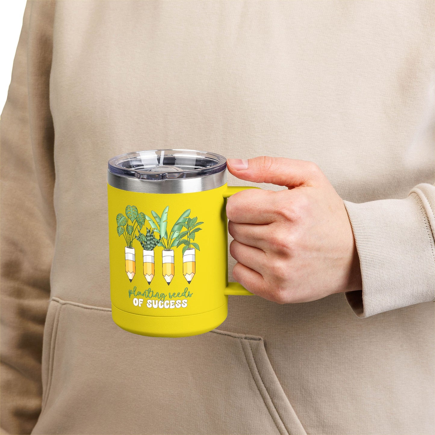 Botanical Coffee Tumbler - Planting Seeds of Success