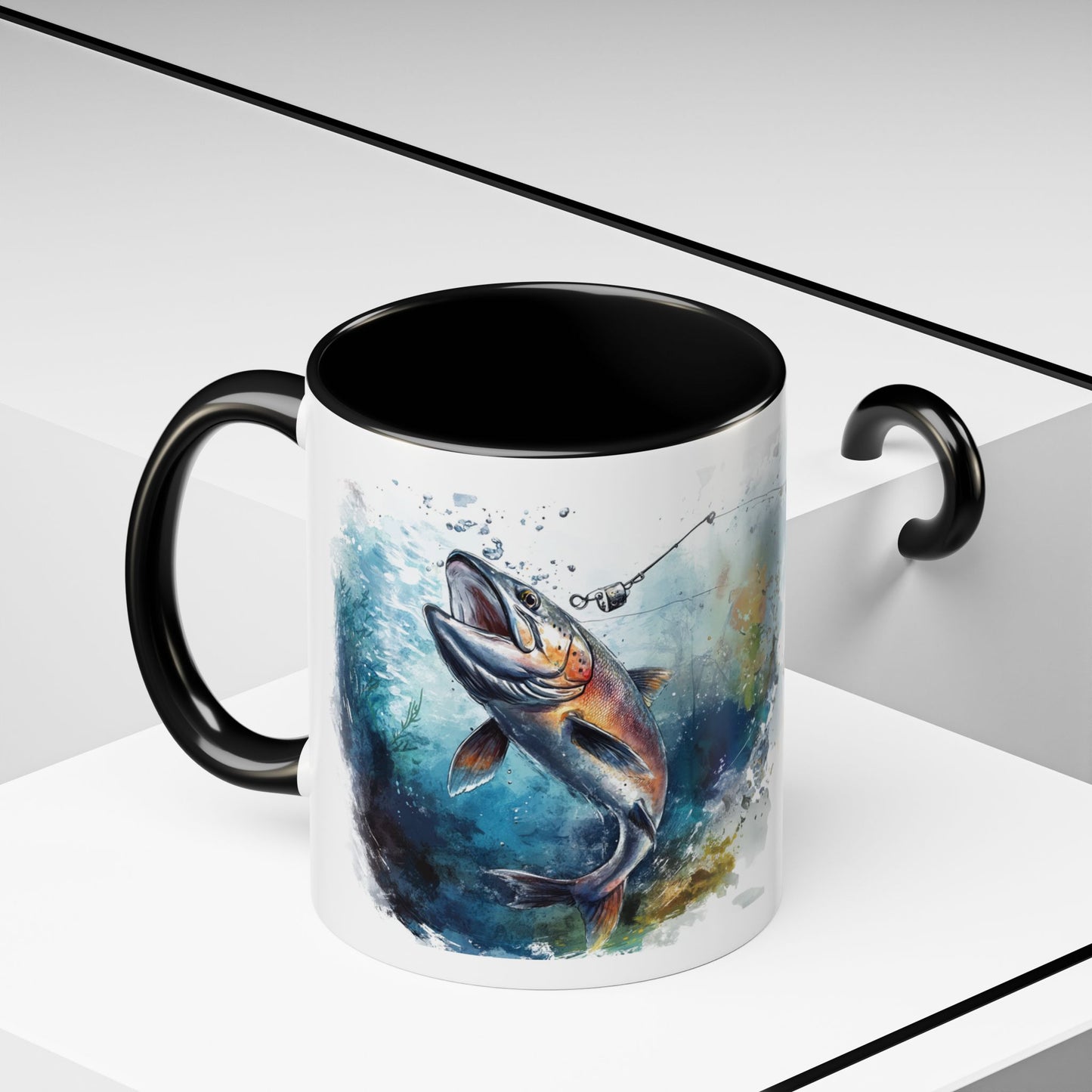 ‘Fish On’ Design Fishing Themed Coffee Mug
