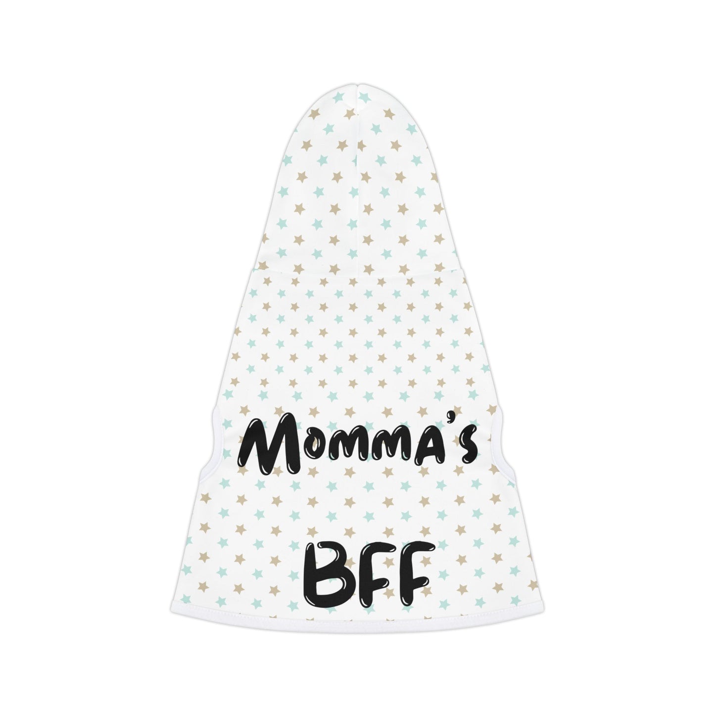 Momma's BFF Star Print Pet Hoodie for Cozy Style