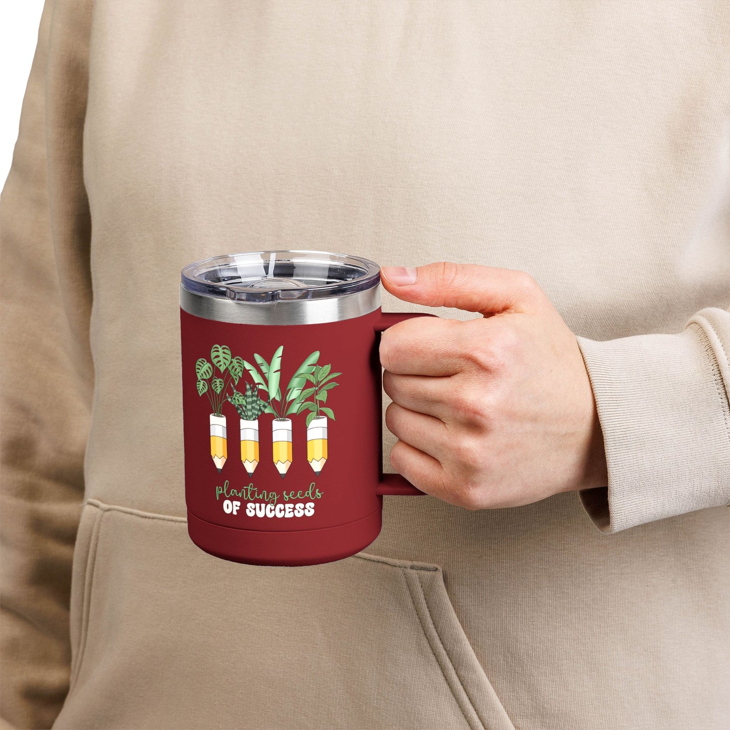 Botanical Coffee Tumbler - Planting Seeds of Success