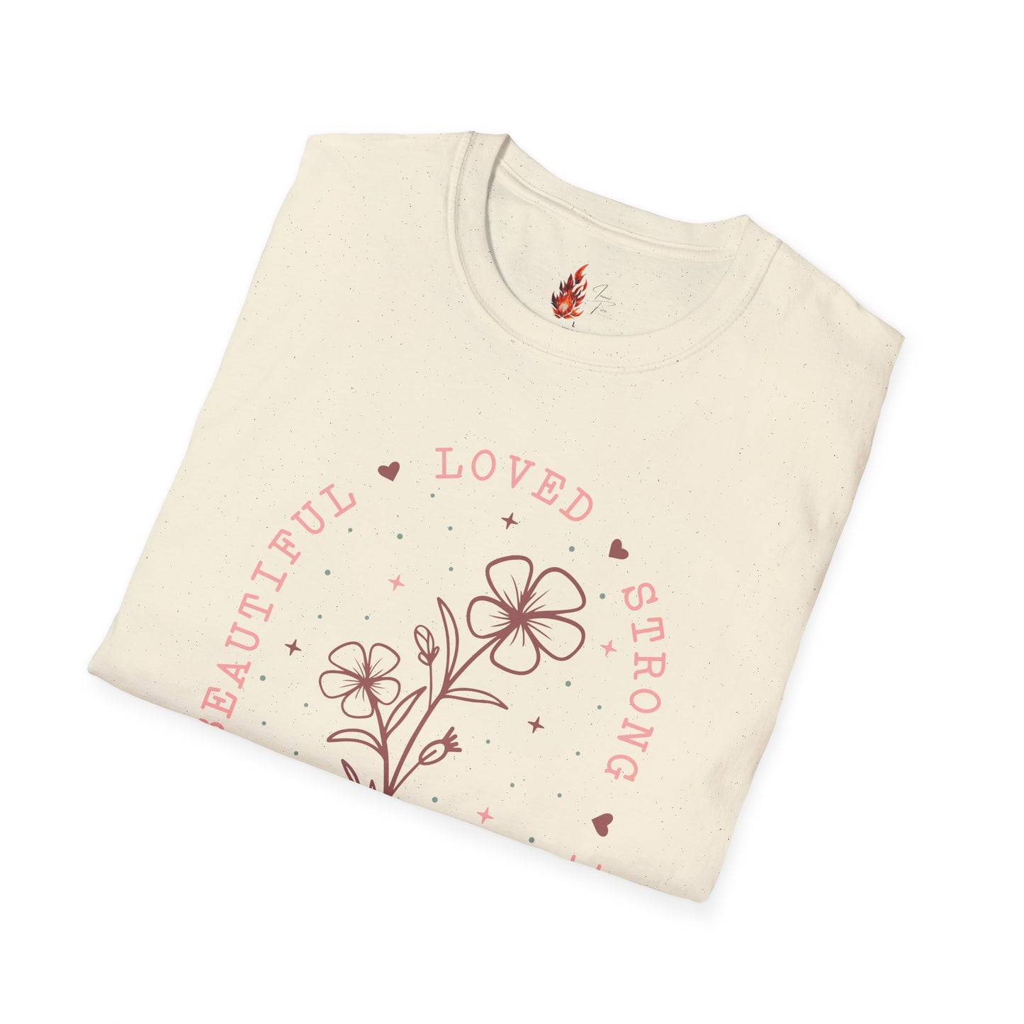 'Loved, Strong, Beautiful, Mom' Floral Design