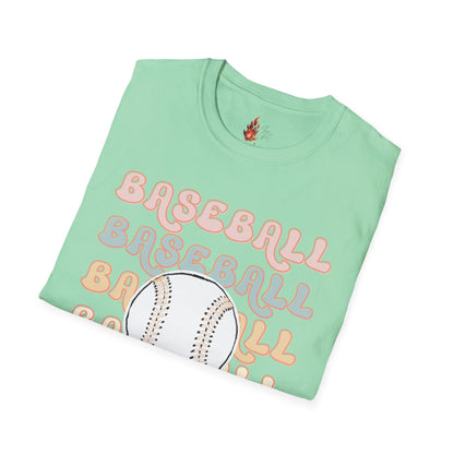 Baseball Mama Unisex Softstyle T-Shirt - Perfect for Sports Moms
