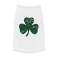 St. Patrick's Day Pet Tank Top with Shamrock Design
