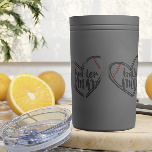 Baller mom Vacuum Insulated Tumbler - 11oz Mug for Sports Enthusiasts