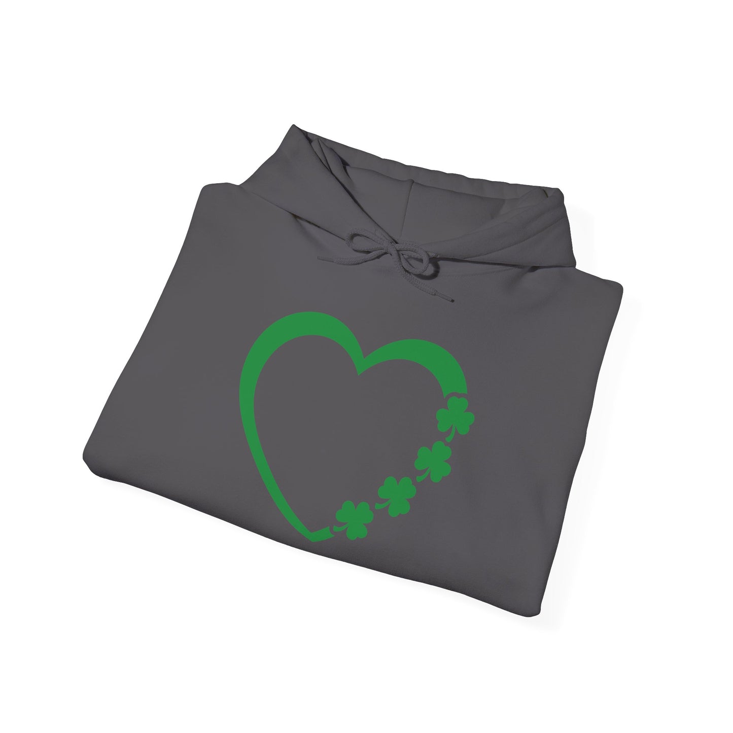 St. Patrick's Day Love Hoodie - Irish Kisses & Shamrock Wishes Sweatshirt