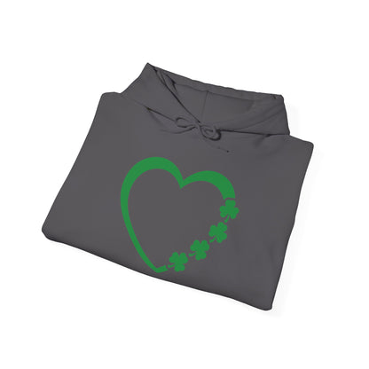 St. Patrick's Day Love Hoodie - Irish Kisses & Shamrock Wishes Sweatshirt