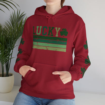 Lucky Shamrock Unisex Hooded Sweatshirt for St. Patrick's Day