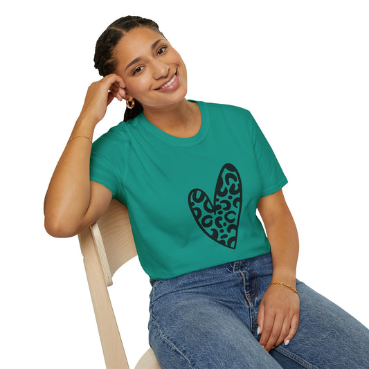 Leopard Love Unisex Softstyle T-Shirt - Perfect for Casual Wear & Gifts
