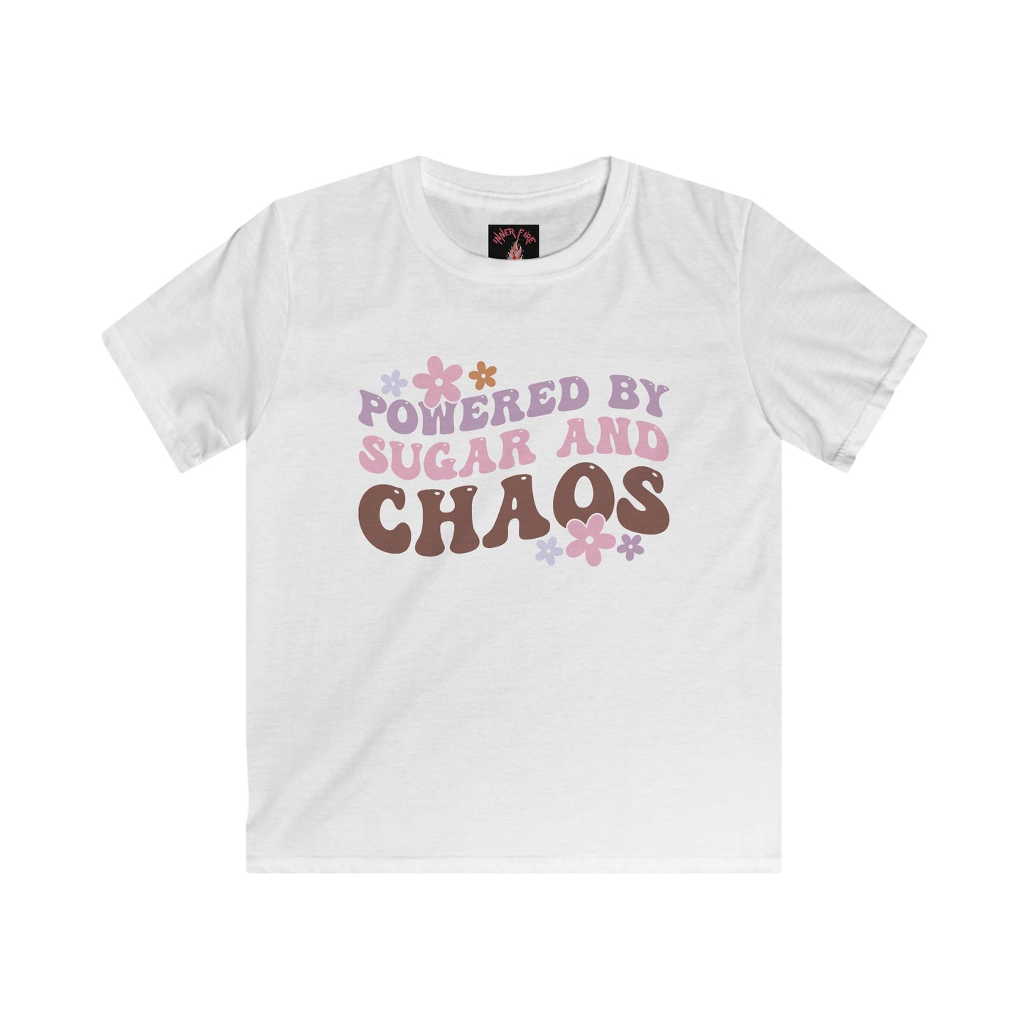 Powered by Sugar and Chaos - Fun Graphic Tee