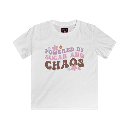 Powered by Sugar and Chaos - Fun Graphic Tee