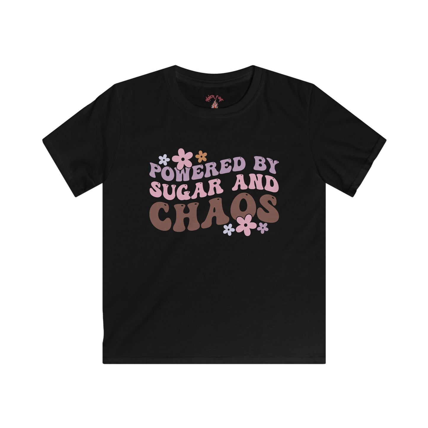 Powered by Sugar and Chaos - Fun Graphic Tee