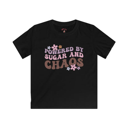 Powered by Sugar and Chaos - Fun Graphic Tee