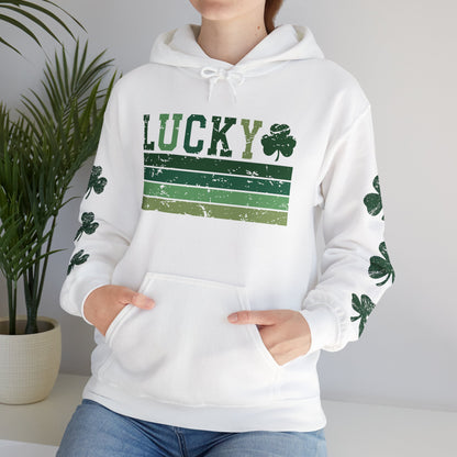 Lucky Shamrock Unisex Hooded Sweatshirt for St. Patrick's Day