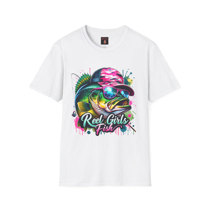 "Reel Girls Fish" Graphic T-Shirt - Fun & Sporty Fishing Tee
