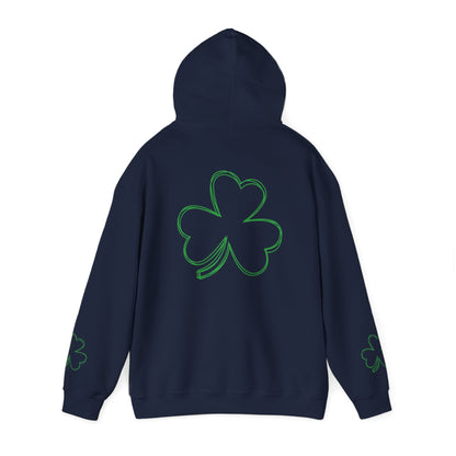 St. Patrick's Day Clover Hoodie - Unisex Heavy Blend™ Sweatshirt