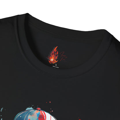 Baseball Kid Splash Art T-Shirt - Creative Unisex Soft style Tee