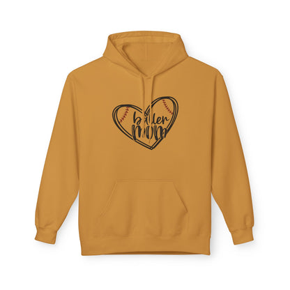 Baller Mom Fleece Hoodie - Cozy Midweight Sweatshirt for Sports Enthusiasts