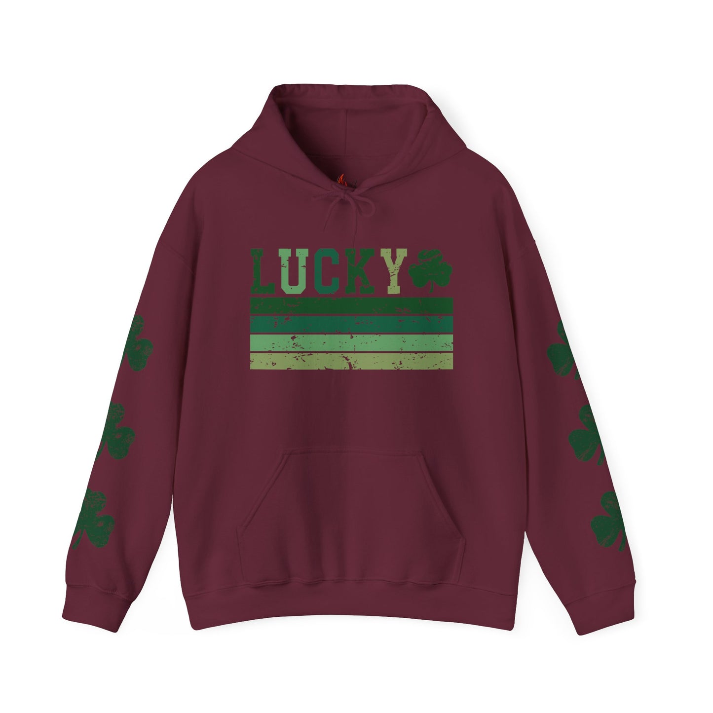 Lucky Shamrock Unisex Hooded Sweatshirt for St. Patrick's Day
